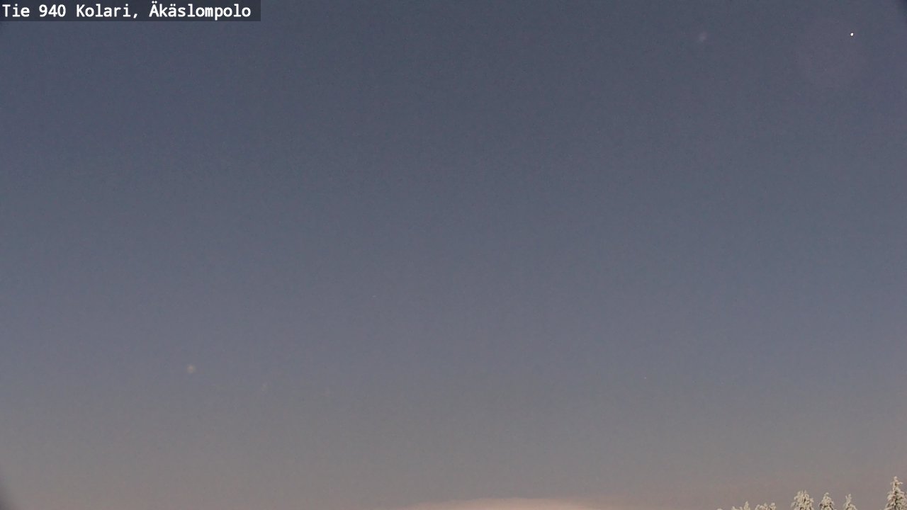 Weather Camera Image Road 940 Kolari, Äkäslompolo, Kolari, Lappi