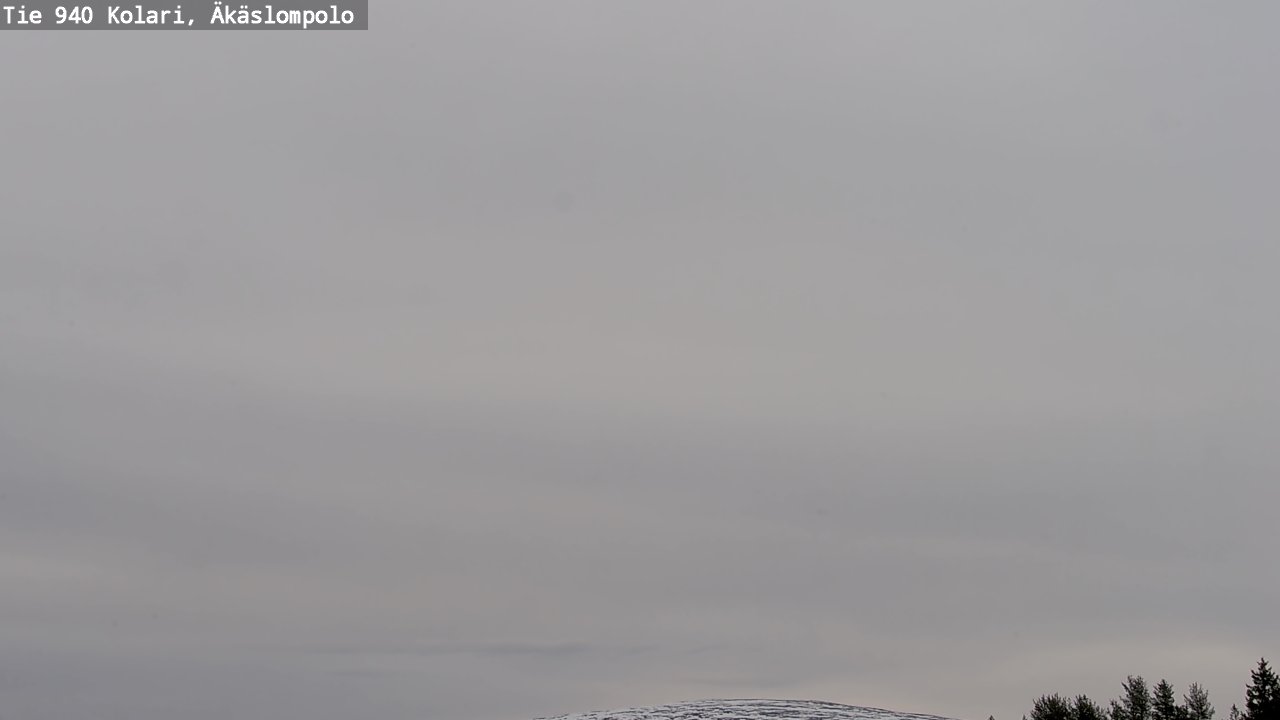 Weather Camera Image Väg 940 Kolari, Äkäslompolo, Kolari, Lappi