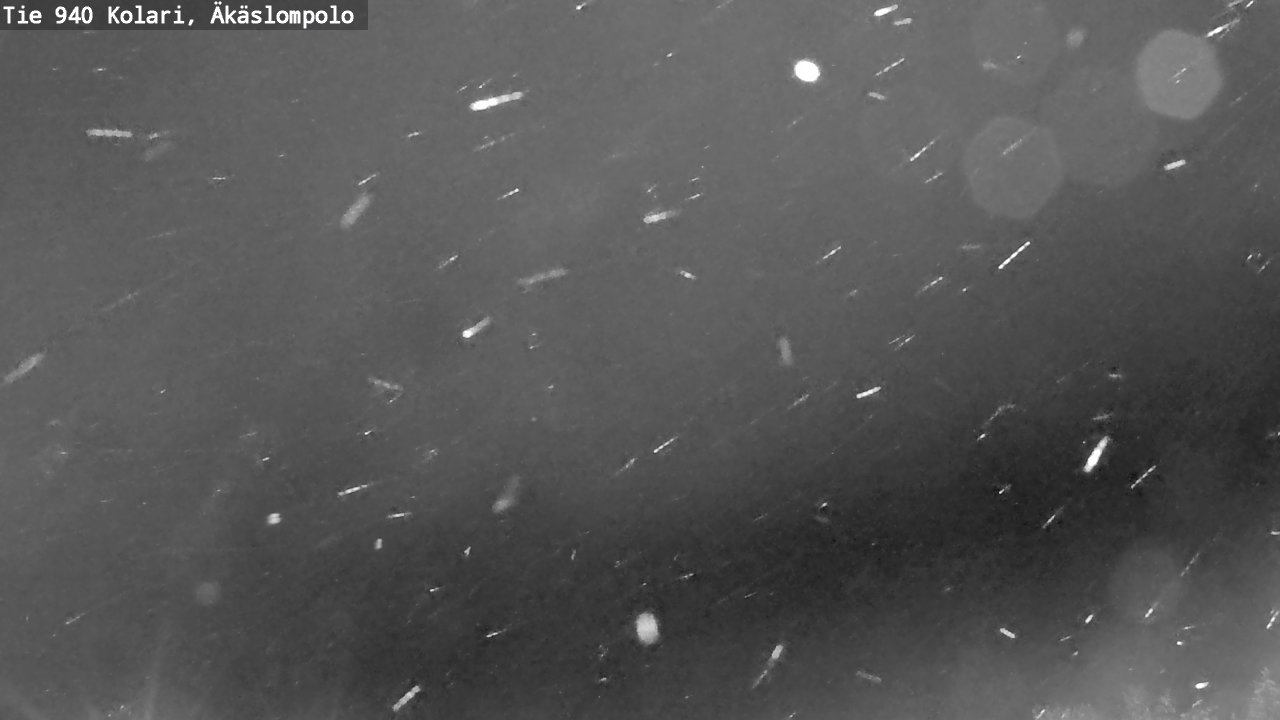 Weather Camera Image Road 940 Kolari, Äkäslompolo, Kolari, Lappi