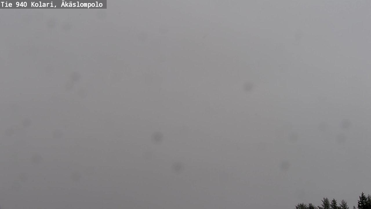 Weather Camera Image Väg 940 Kolari, Äkäslompolo, Kolari, Lappi