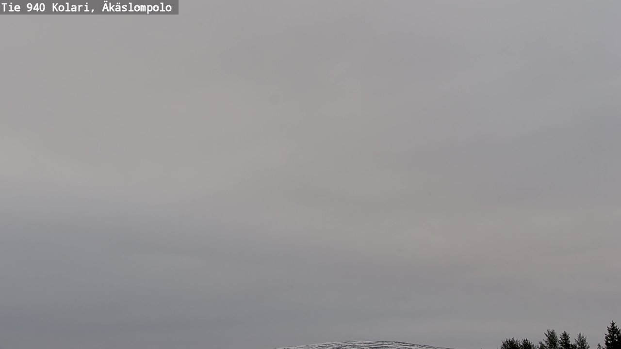 Weather Camera Image Väg 940 Kolari, Äkäslompolo, Kolari, Lappi