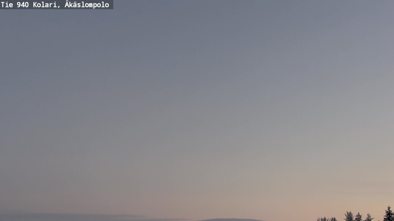Weather Camera Image Väg 940 Kolari, Äkäslompolo, Kolari, Lappi