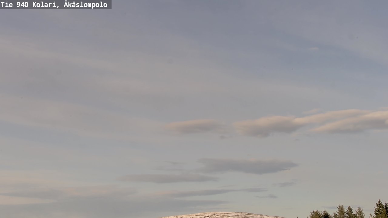Weather Camera Image Väg 940 Kolari, Äkäslompolo, Kolari, Lappi
