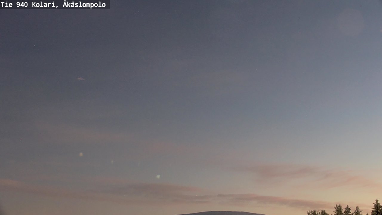 Weather Camera Image Väg 940 Kolari, Äkäslompolo, Kolari, Lappi