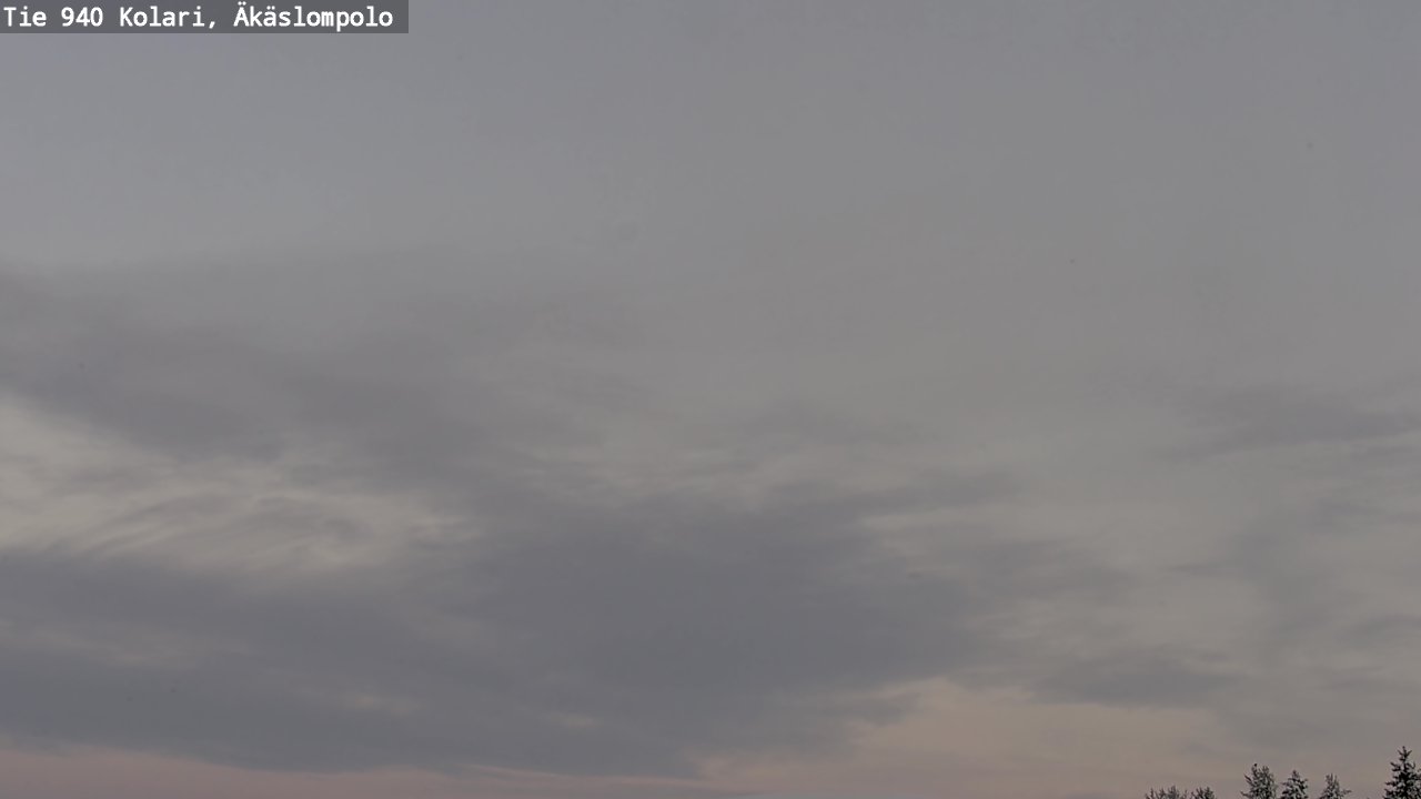 Weather Camera Image Väg 940 Kolari, Äkäslompolo, Kolari, Lappi