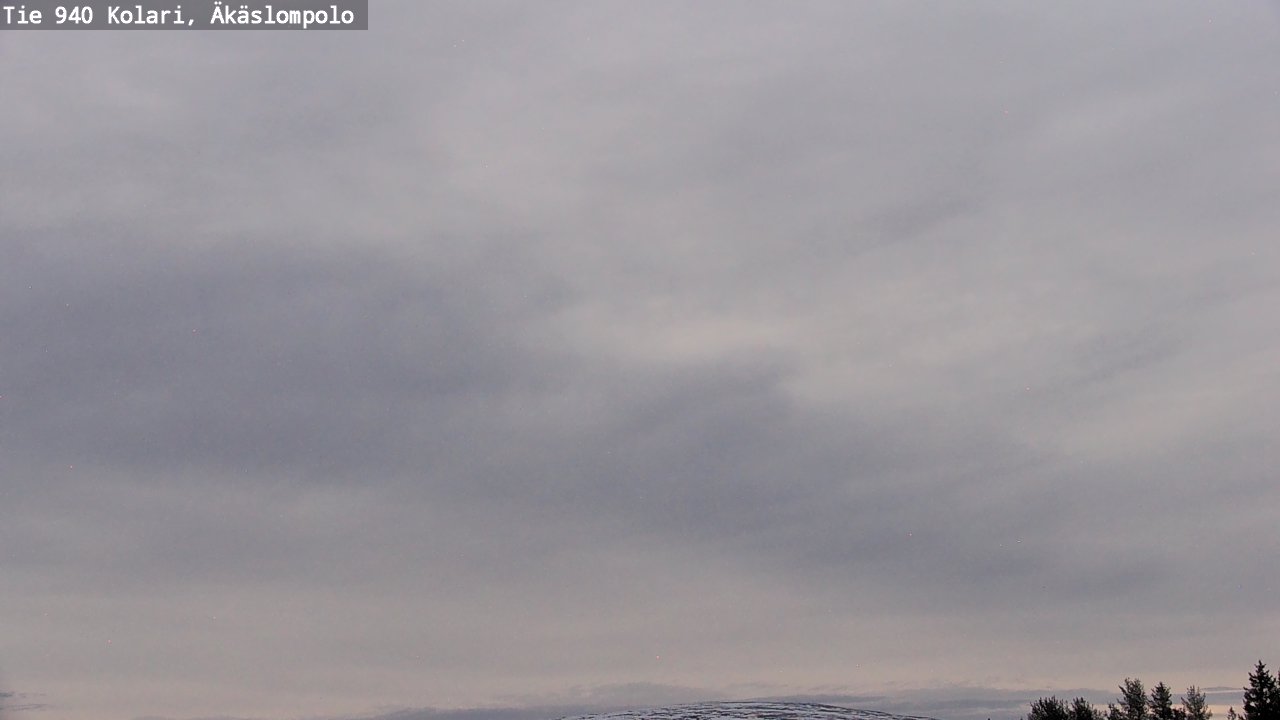 Weather Camera Image Väg 940 Kolari, Äkäslompolo, Kolari, Lappi