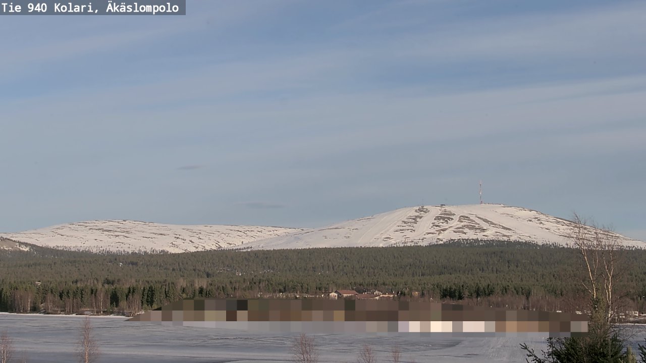 Weather Camera Image Väg 940 Kolari, Äkäslompolo, Kolari, Lappi