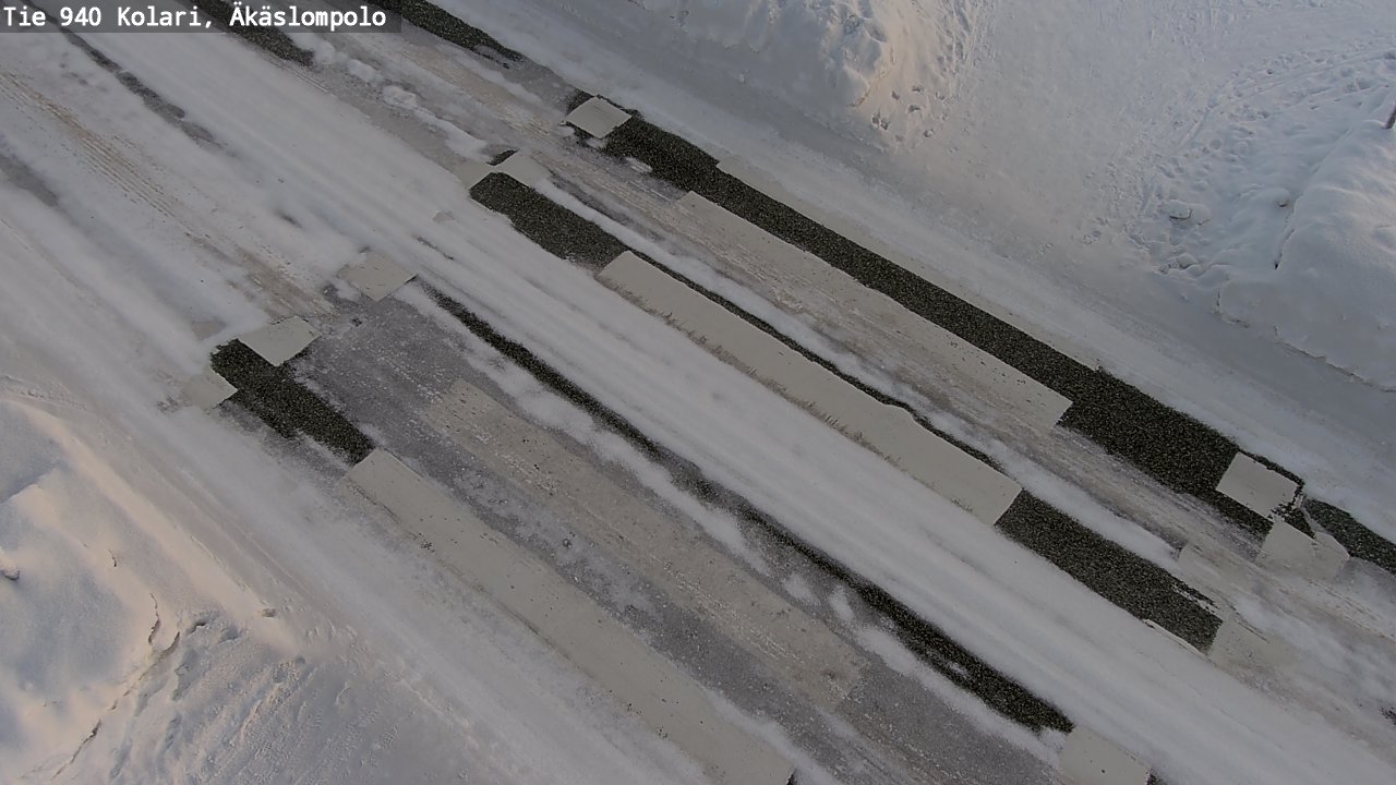 Weather Camera Image Road 940 Kolari, Äkäslompolo, Kolari, Lappi