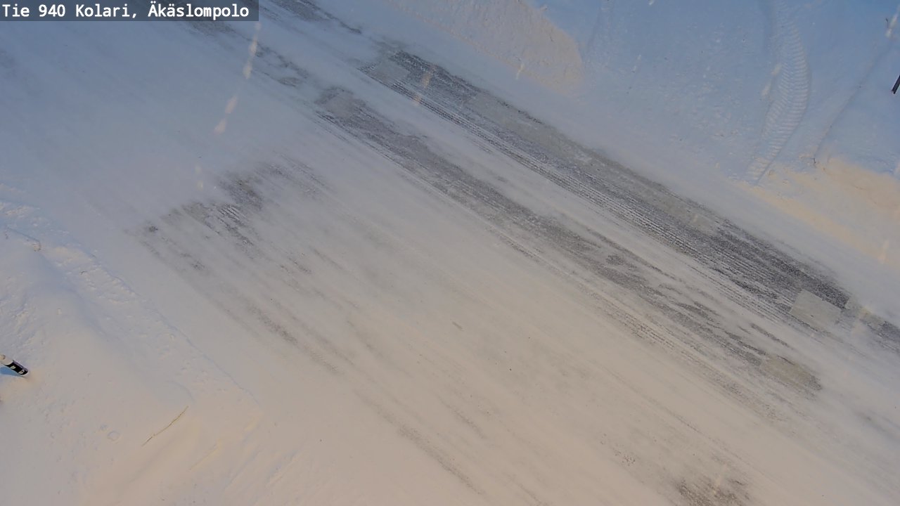 Weather Camera Image Road 940 Kolari, Äkäslompolo, Kolari, Lappi