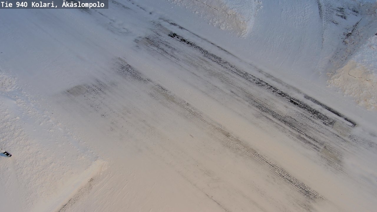 Weather Camera Image Väg 940 Kolari, Äkäslompolo, Kolari, Lappi