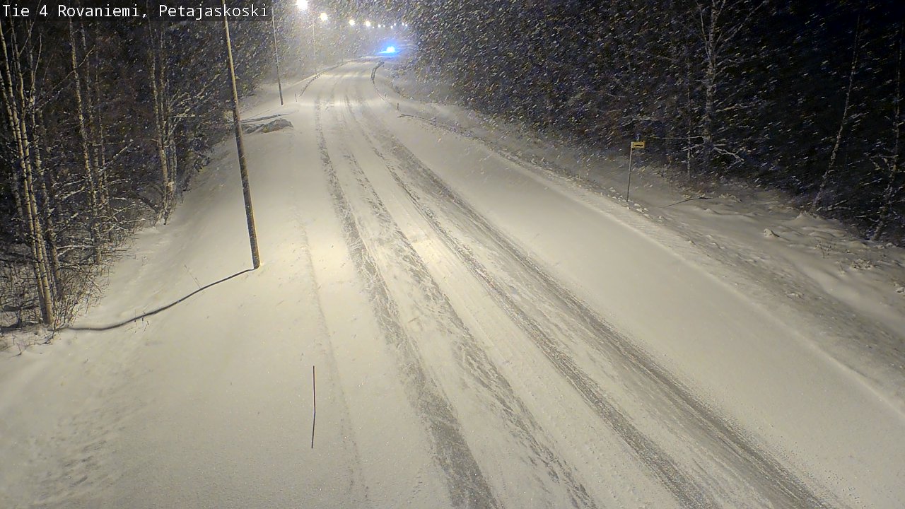 Weather Camera Image Road 4 Rovaniemi, Petäjäskoski, Rovaniemi, Lappi