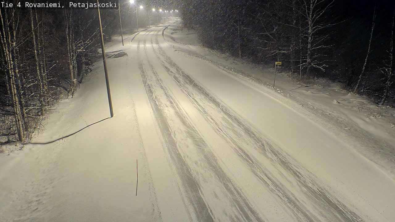 Weather Camera Image Road 4 Rovaniemi, Petäjäskoski, Rovaniemi, Lappi