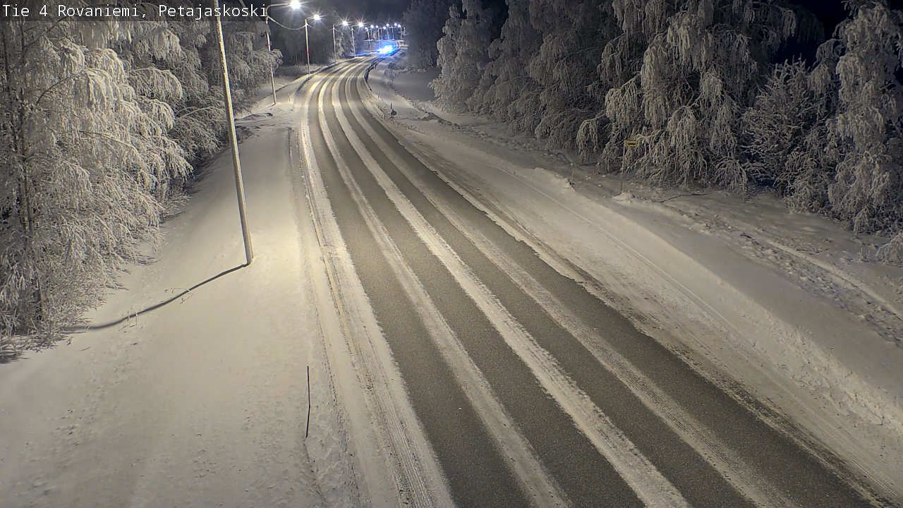 Weather Camera Image Väg 4 Rovaniemi, Petäjäskoski, Rovaniemi, Lappi