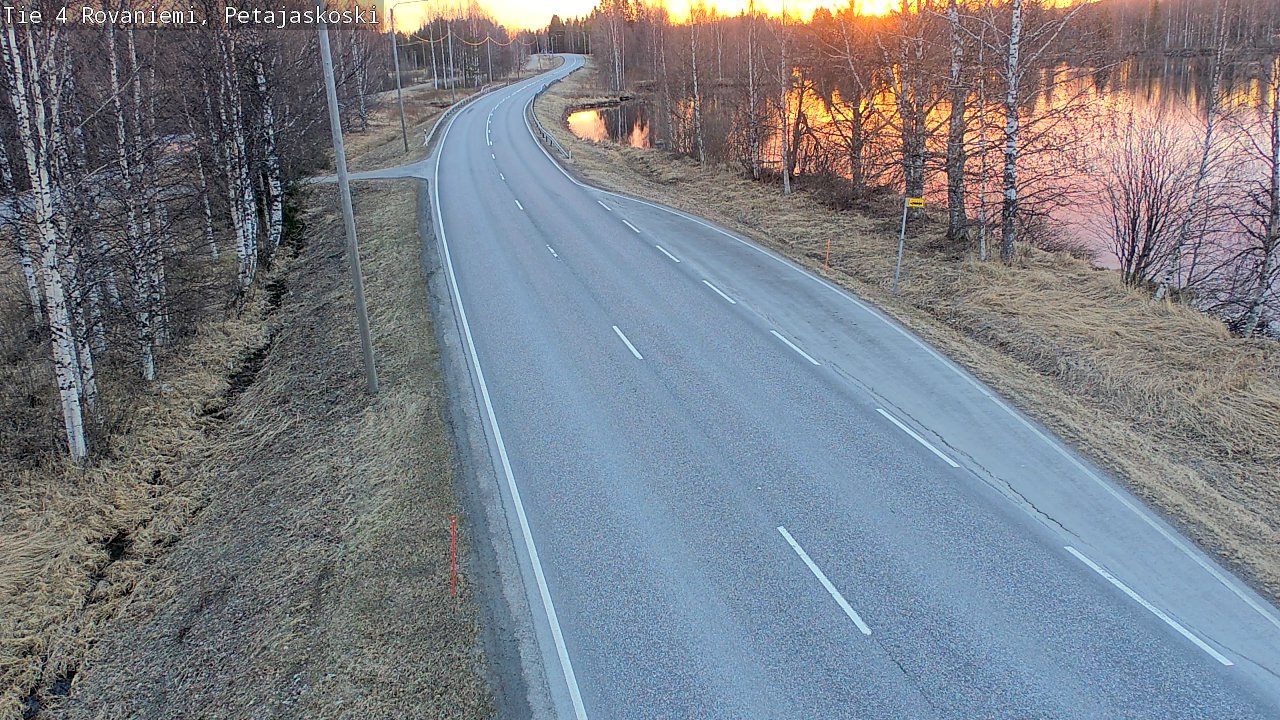 Weather Camera Image Road 4 Rovaniemi, Petäjäskoski, Rovaniemi, Lappi
