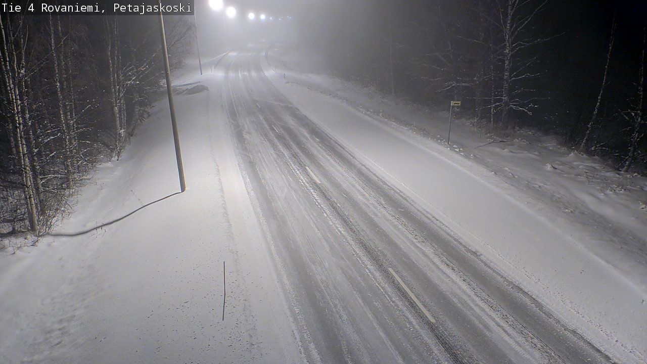 Weather Camera Image Road 4 Rovaniemi, Petäjäskoski, Rovaniemi, Lappi