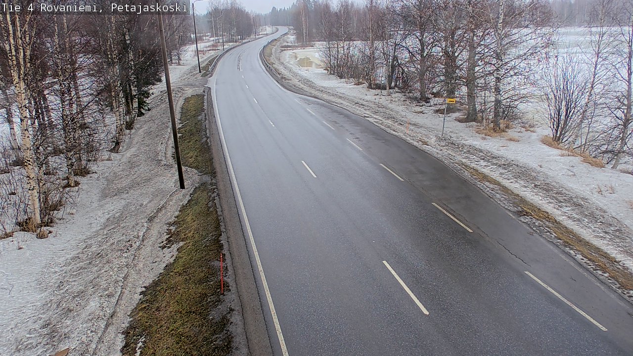 Weather Camera Image Road 4 Rovaniemi, Petäjäskoski, Rovaniemi, Lappi