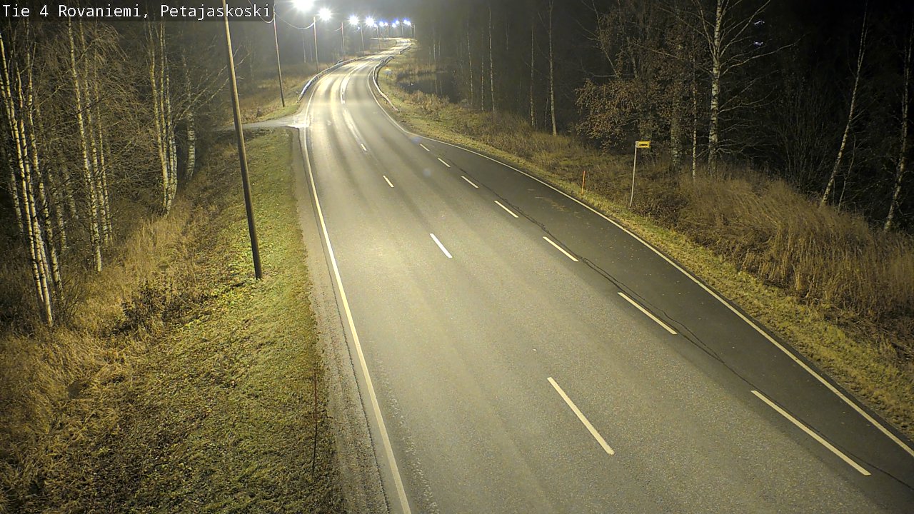 Weather Camera Image Väg 4 Rovaniemi, Petäjäskoski, Rovaniemi, Lappi