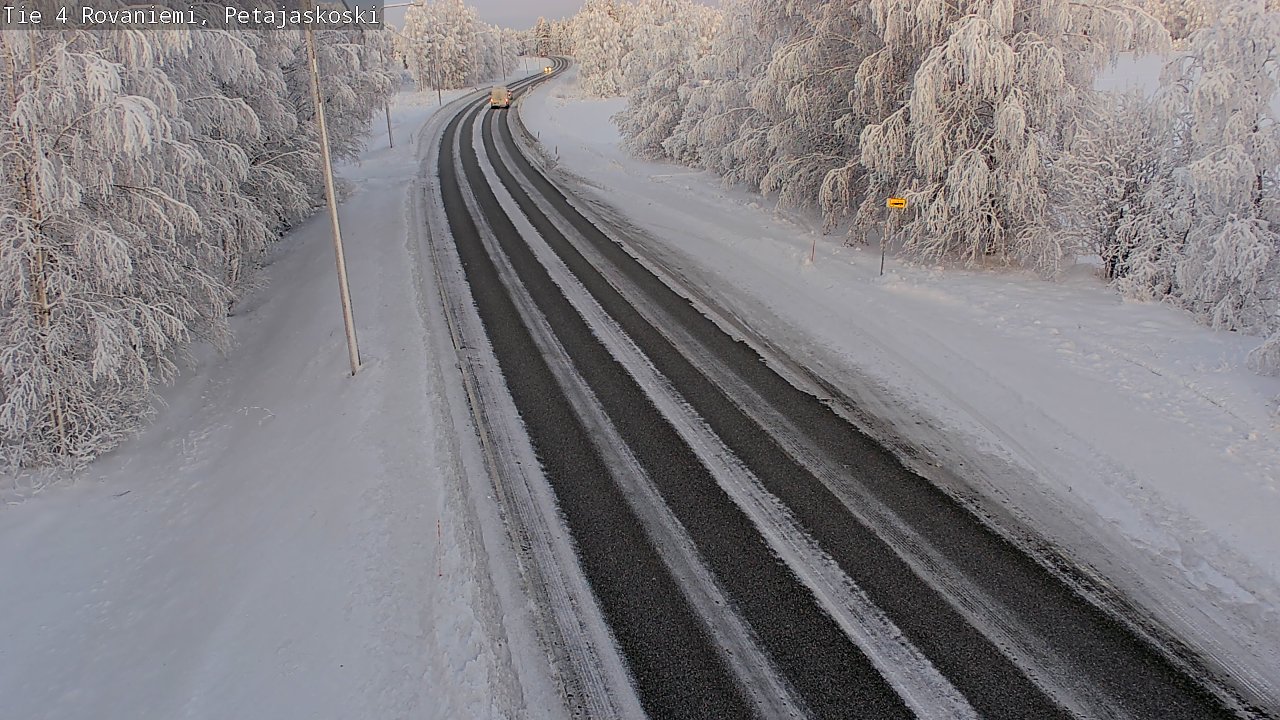 Weather Camera Image Väg 4 Rovaniemi, Petäjäskoski, Rovaniemi, Lappi