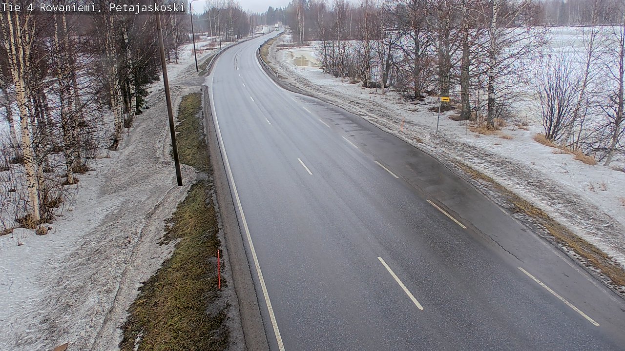 Weather Camera Image Road 4 Rovaniemi, Petäjäskoski, Rovaniemi, Lappi