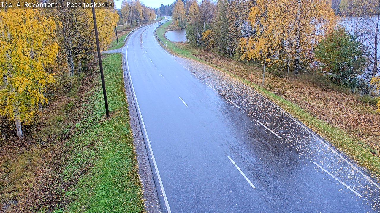Weather Camera Image Väg 4 Rovaniemi, Petäjäskoski, Rovaniemi, Lappi