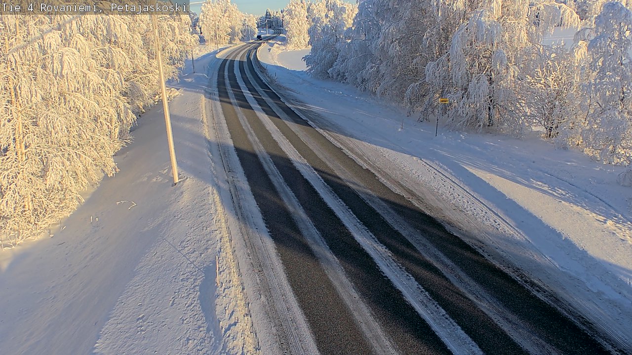 Weather Camera Image Väg 4 Rovaniemi, Petäjäskoski, Rovaniemi, Lappi