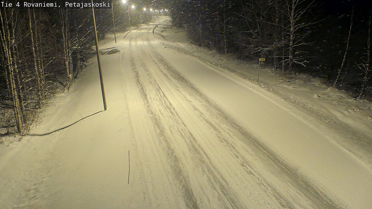 Weather Camera Image Road 4 Rovaniemi, Petäjäskoski, Rovaniemi, Lappi