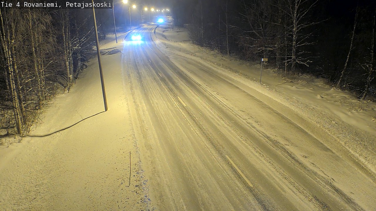 Weather Camera Image Road 4 Rovaniemi, Petäjäskoski, Rovaniemi, Lappi