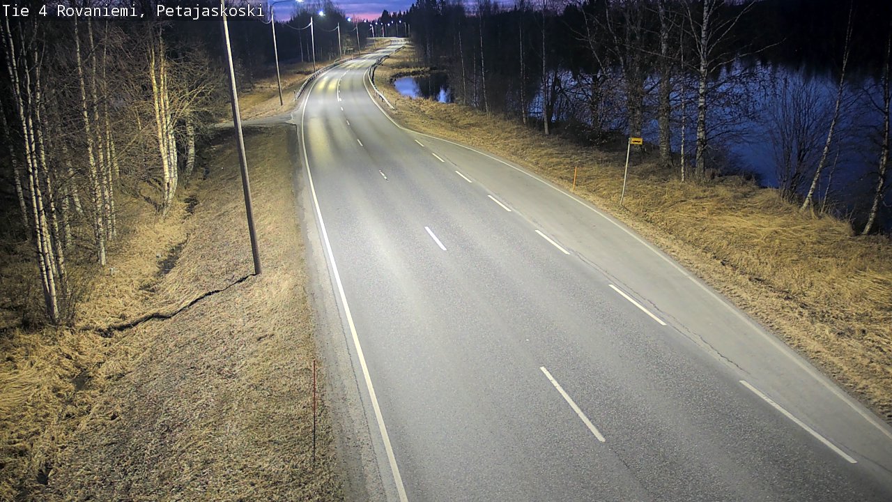 Weather Camera Image Väg 4 Rovaniemi, Petäjäskoski, Rovaniemi, Lappi