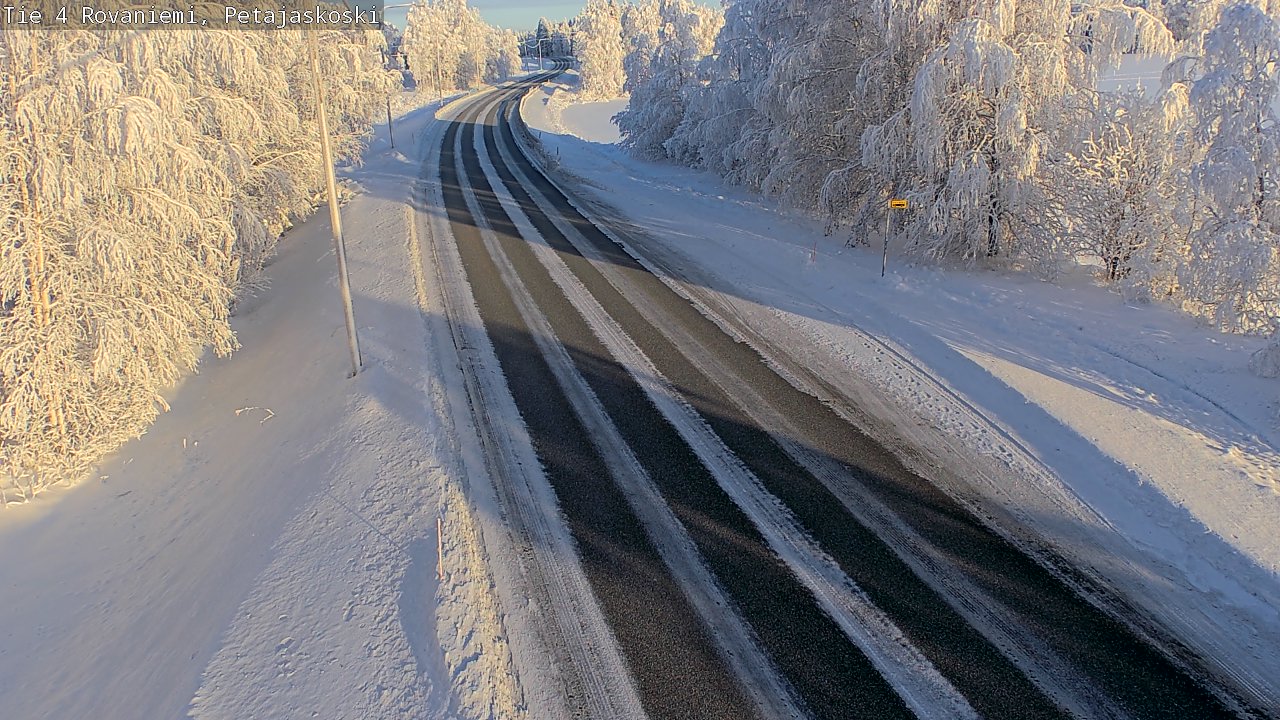 Weather Camera Image Väg 4 Rovaniemi, Petäjäskoski, Rovaniemi, Lappi