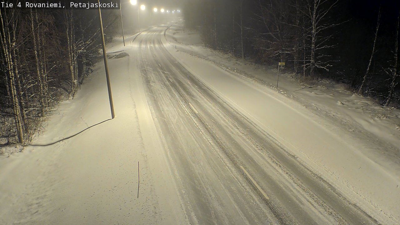 Weather Camera Image Road 4 Rovaniemi, Petäjäskoski, Rovaniemi, Lappi