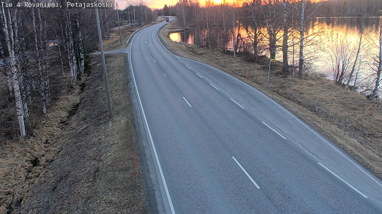 Weather Camera Image Road 4 Rovaniemi, Petäjäskoski, Rovaniemi, Lappi