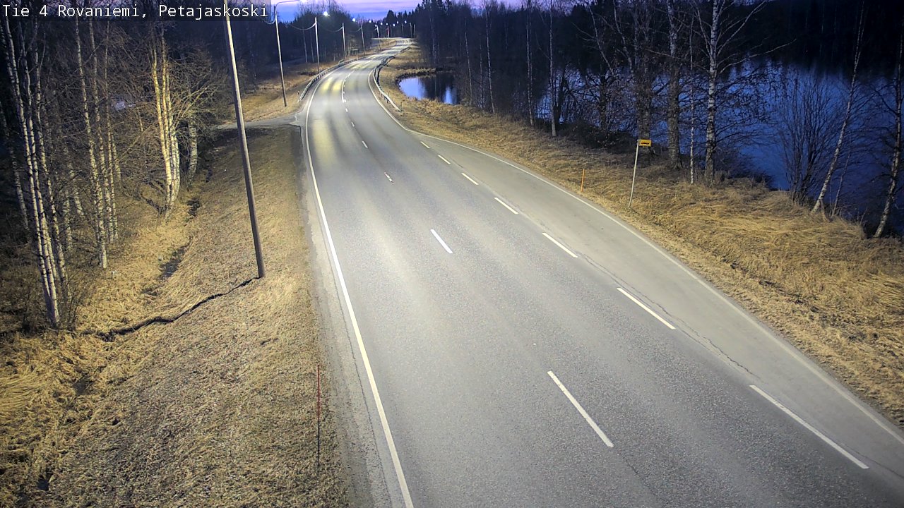 Weather Camera Image Road 4 Rovaniemi, Petäjäskoski, Rovaniemi, Lappi