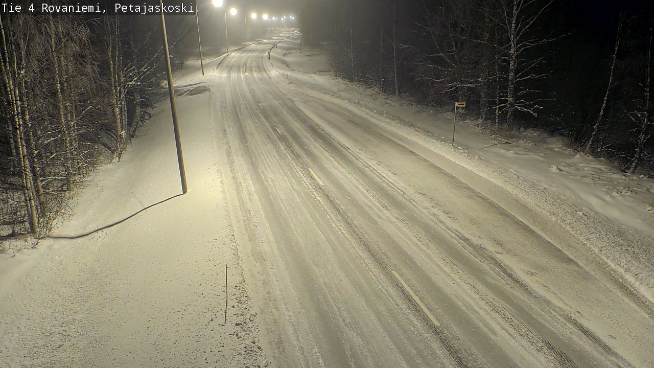Weather Camera Image Road 4 Rovaniemi, Petäjäskoski, Rovaniemi, Lappi