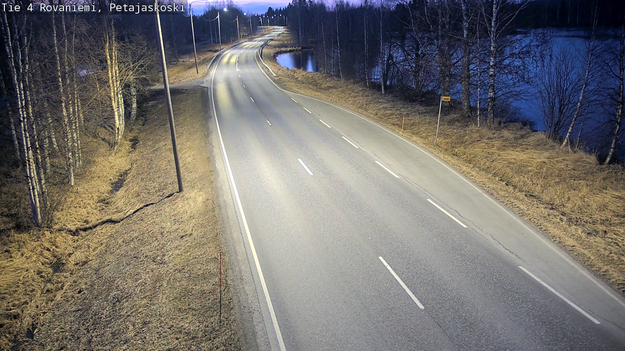 Weather Camera Image Väg 4 Rovaniemi, Petäjäskoski, Rovaniemi, Lappi