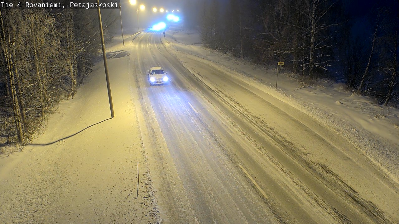 Weather Camera Image Road 4 Rovaniemi, Petäjäskoski, Rovaniemi, Lappi