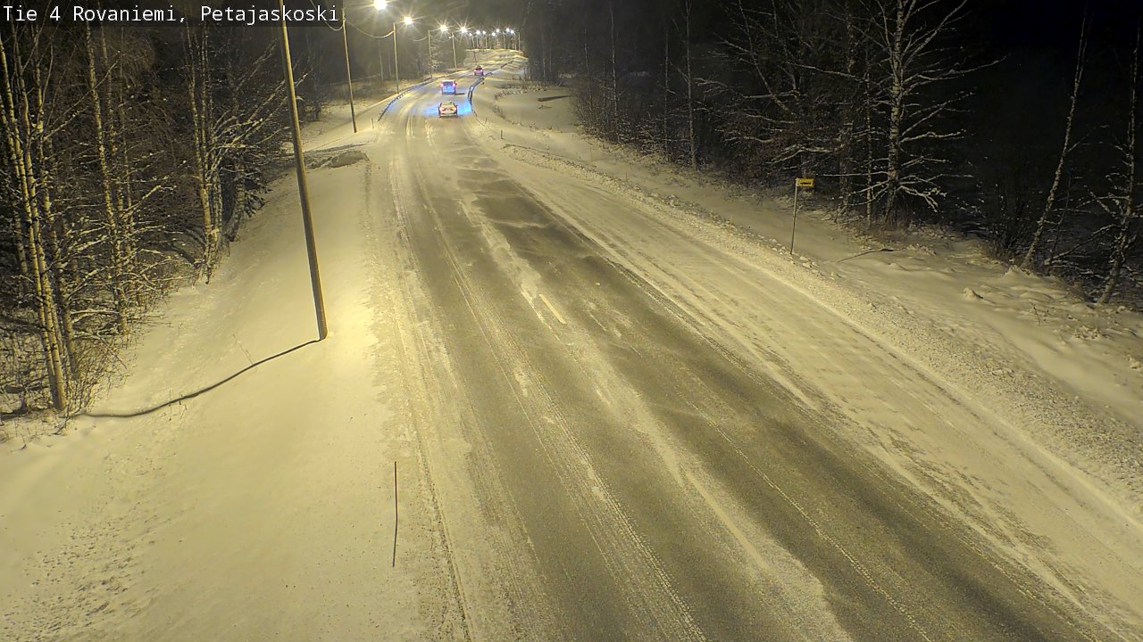 Weather Camera Image Road 4 Rovaniemi, Petäjäskoski, Rovaniemi, Lappi
