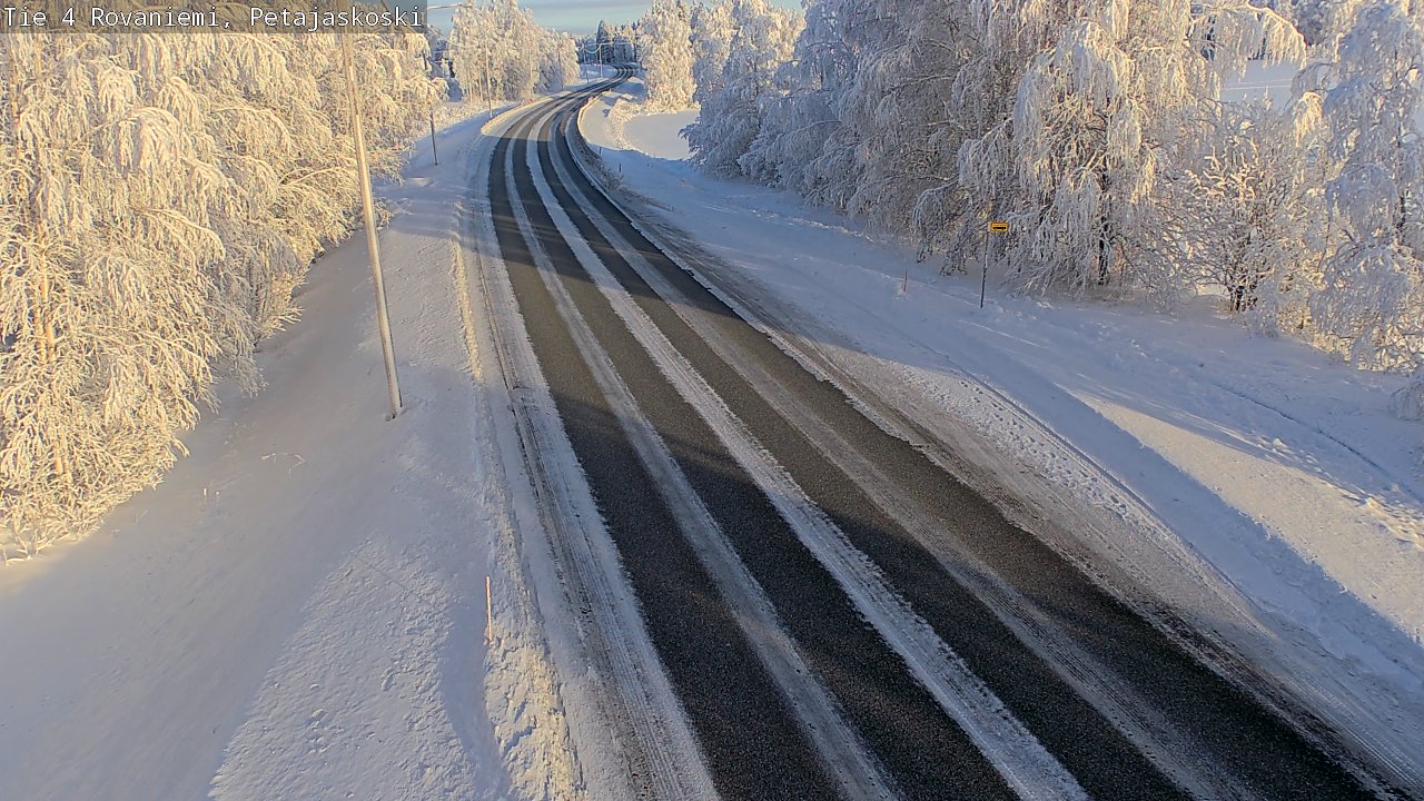 Weather Camera Image Road 4 Rovaniemi, Petäjäskoski, Rovaniemi, Lappi
