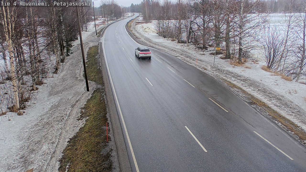 Weather Camera Image Road 4 Rovaniemi, Petäjäskoski, Rovaniemi, Lappi