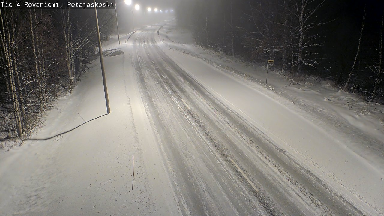 Weather Camera Image Road 4 Rovaniemi, Petäjäskoski, Rovaniemi, Lappi