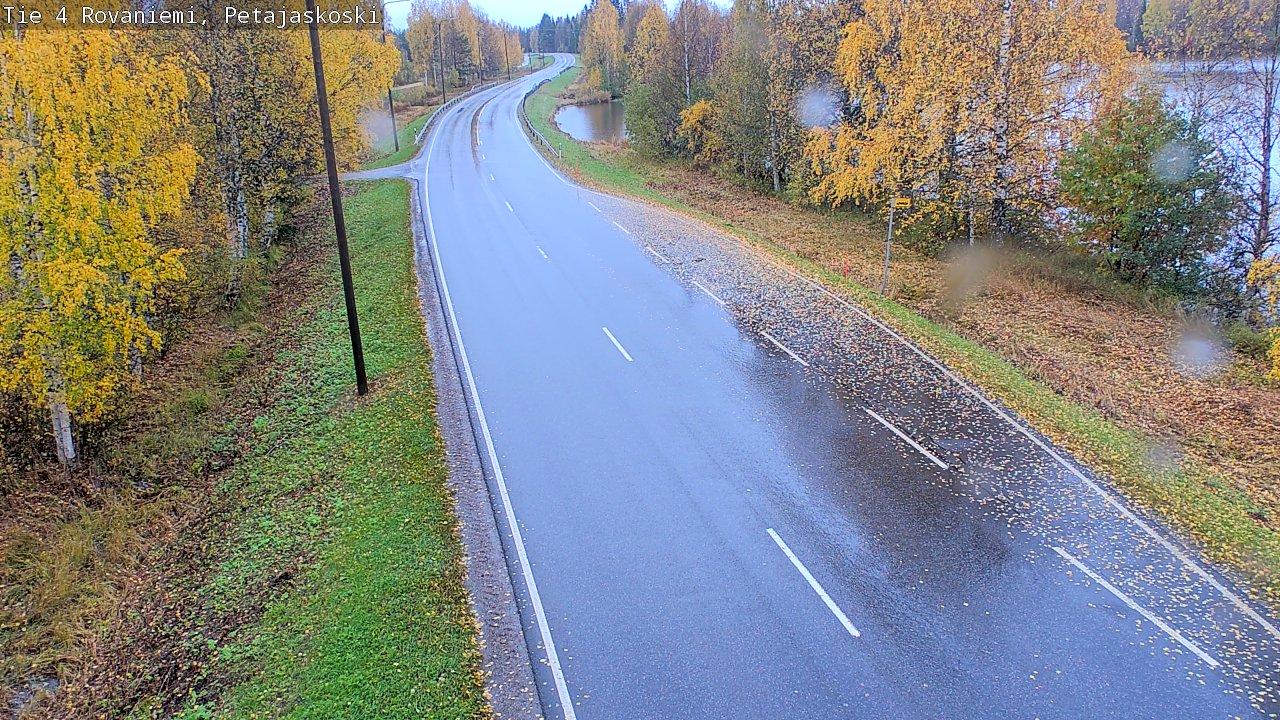 Weather Camera Image Väg 4 Rovaniemi, Petäjäskoski, Rovaniemi, Lappi