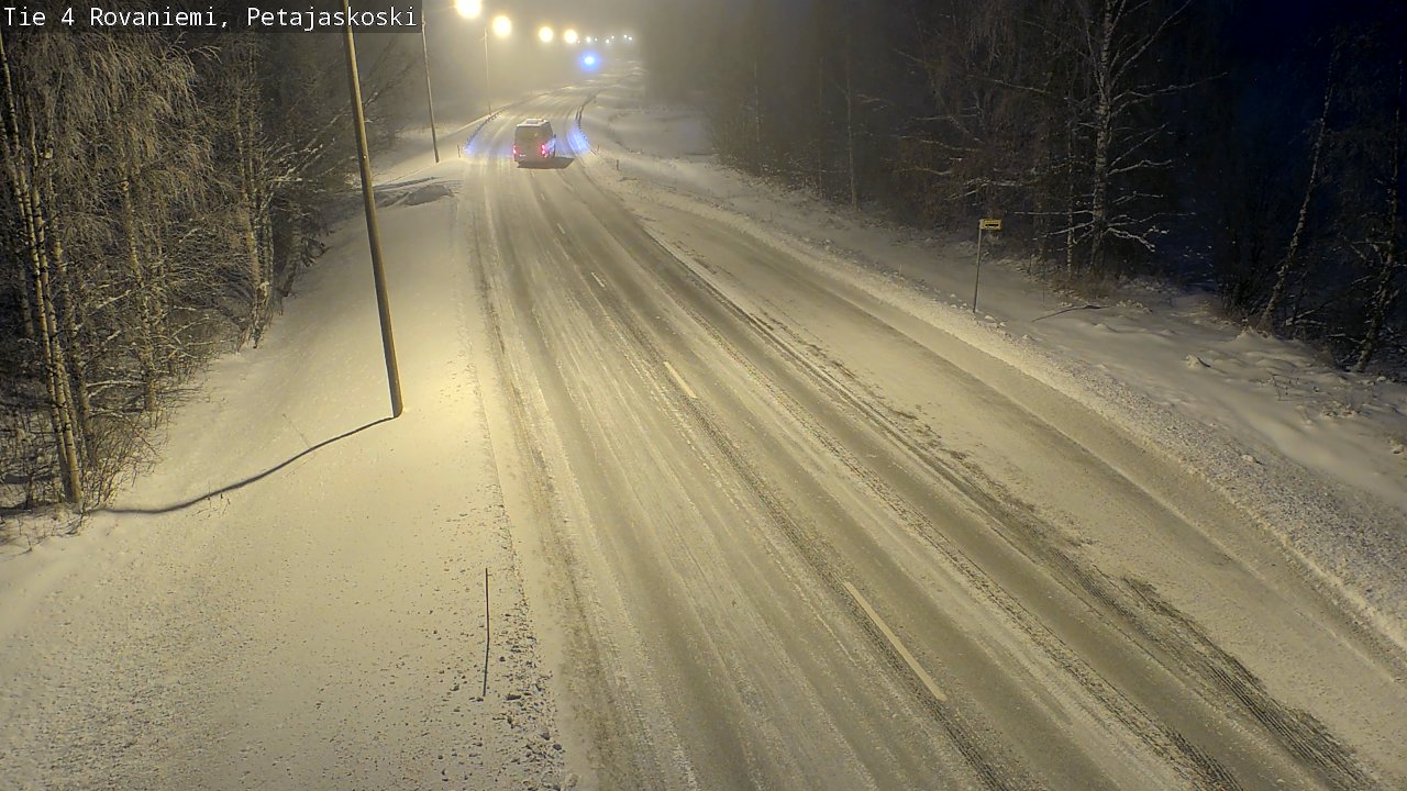 Weather Camera Image Road 4 Rovaniemi, Petäjäskoski, Rovaniemi, Lappi