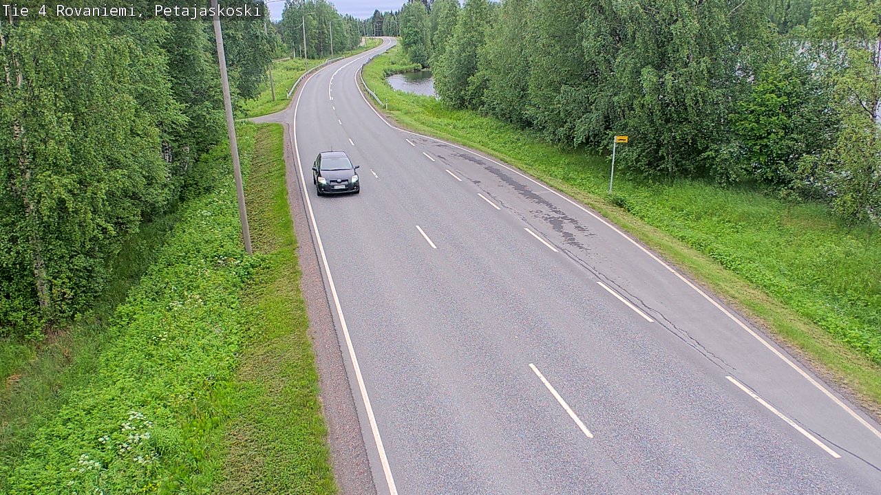 Weather Camera Image Road 4 Rovaniemi, Petäjäskoski, Rovaniemi, Lappi