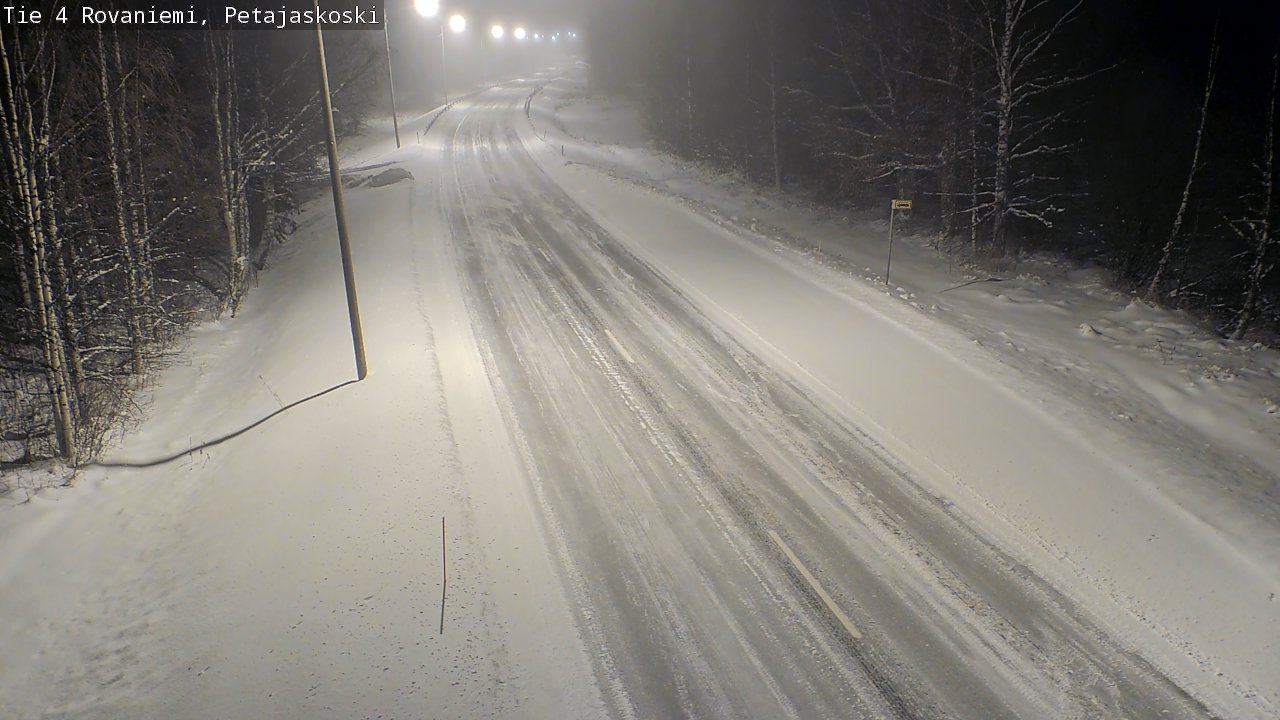 Weather Camera Image Road 4 Rovaniemi, Petäjäskoski, Rovaniemi, Lappi