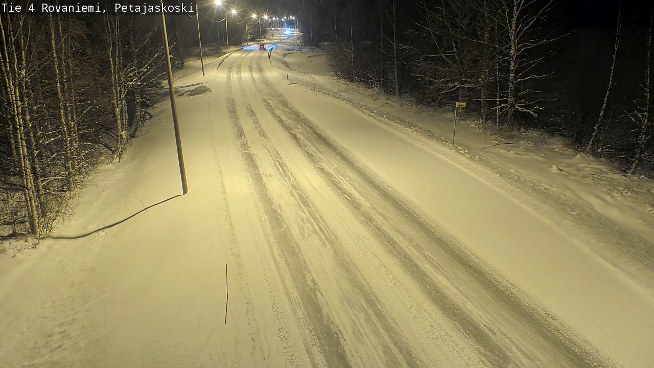 Weather Camera Image Road 4 Rovaniemi, Petäjäskoski, Rovaniemi, Lappi