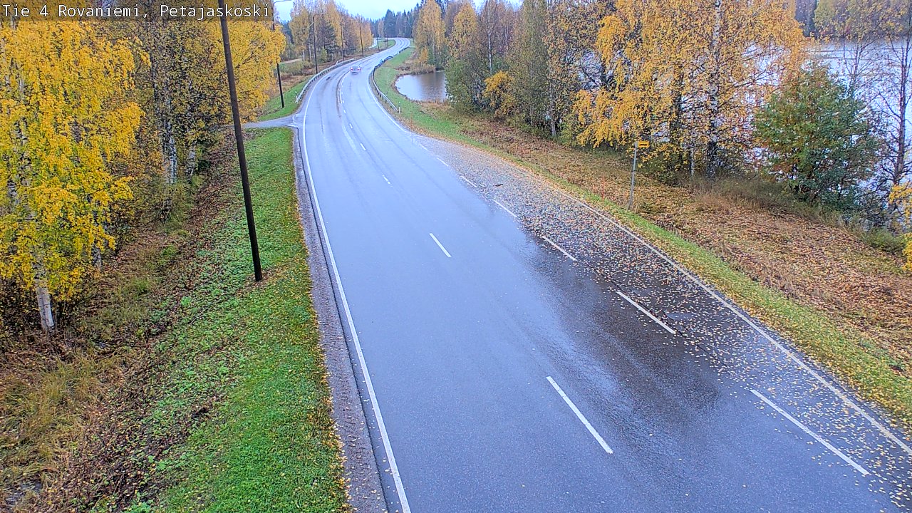 Weather Camera Image Väg 4 Rovaniemi, Petäjäskoski, Rovaniemi, Lappi