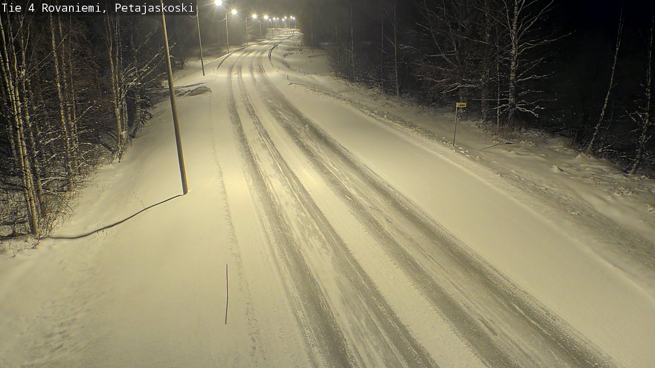 Weather Camera Image Road 4 Rovaniemi, Petäjäskoski, Rovaniemi, Lappi