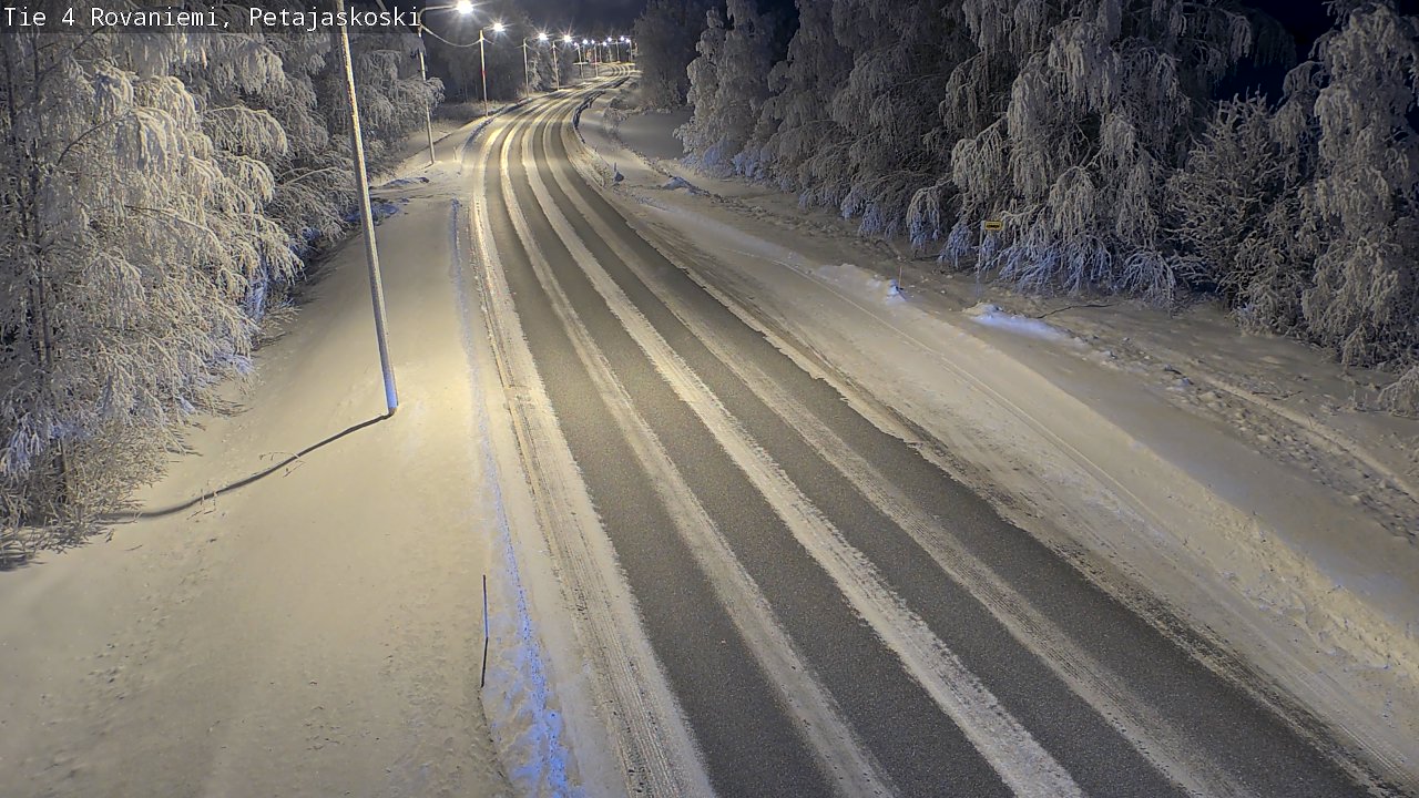 Weather Camera Image Väg 4 Rovaniemi, Petäjäskoski, Rovaniemi, Lappi