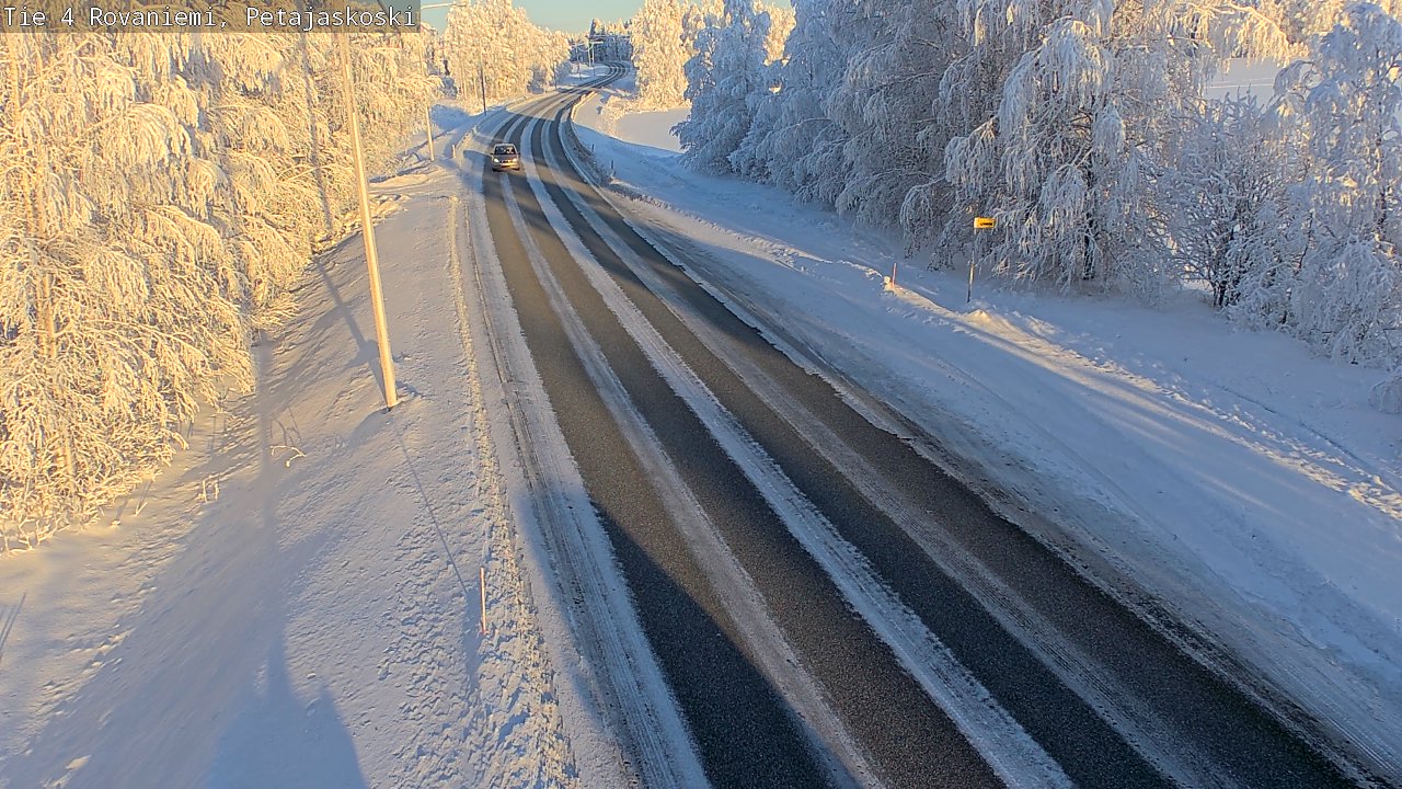 Weather Camera Image Väg 4 Rovaniemi, Petäjäskoski, Rovaniemi, Lappi