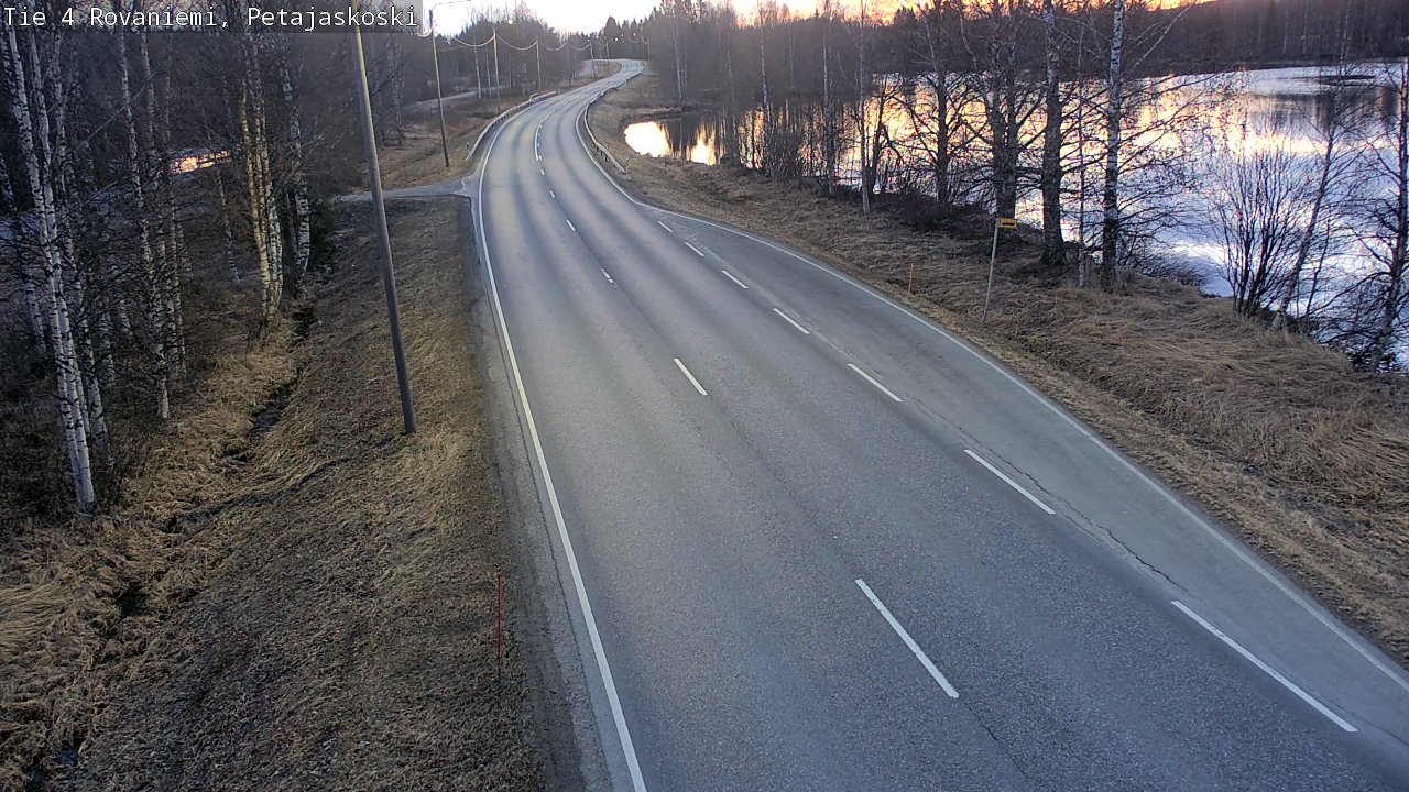 Weather Camera Image Road 4 Rovaniemi, Petäjäskoski, Rovaniemi, Lappi