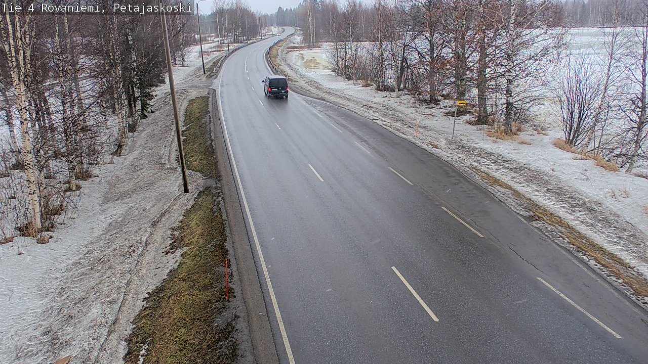 Weather Camera Image Road 4 Rovaniemi, Petäjäskoski, Rovaniemi, Lappi